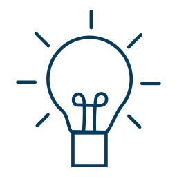 icon of a light bulb