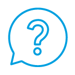 question mark in a speech bubble