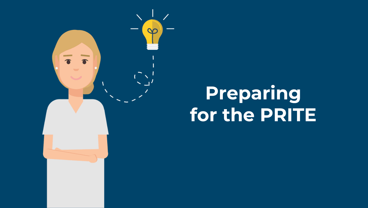 studying and preparing for the PRITE